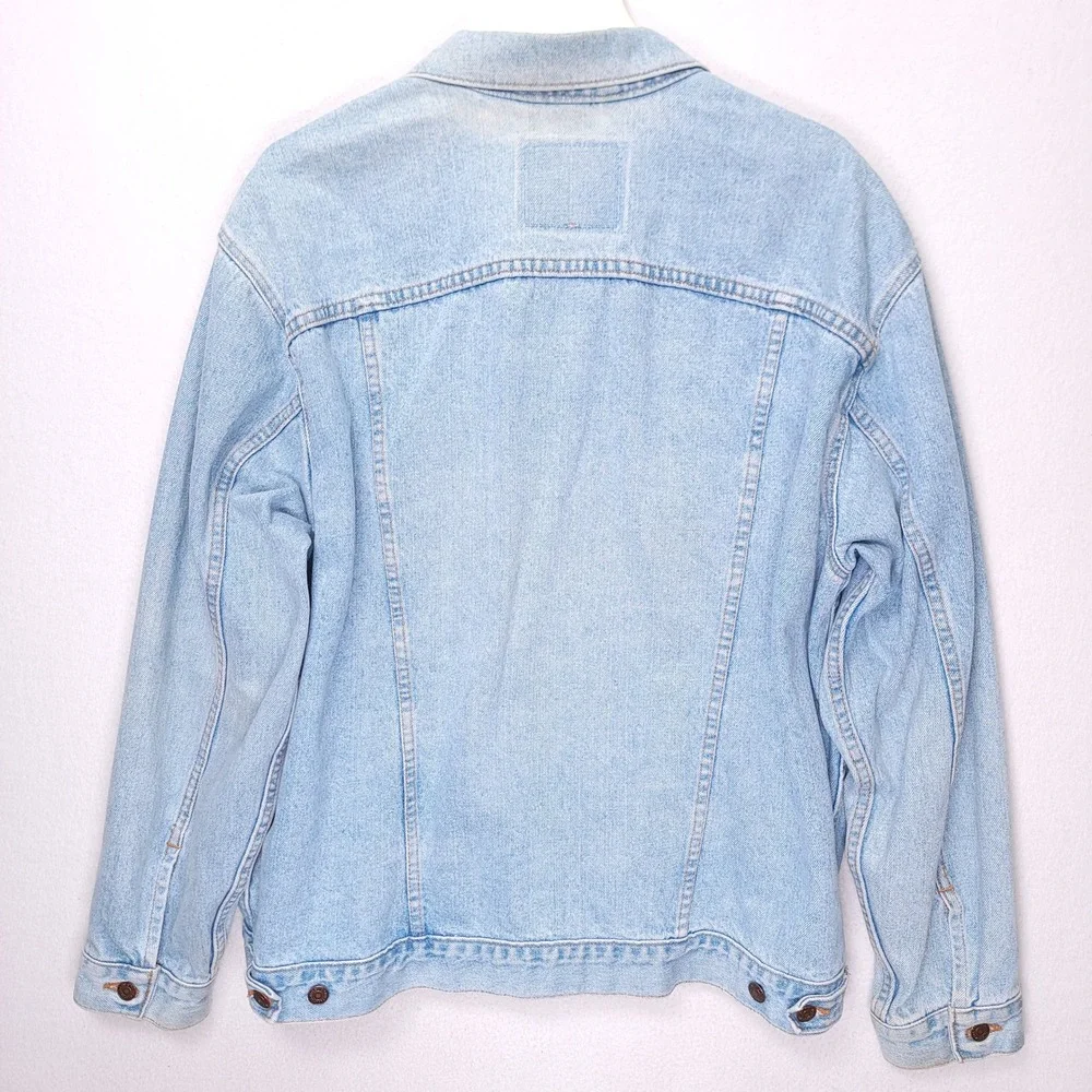 Levis 70507-4834 Denim Trucker Jacket Mens XL Light Wash Made in USA Vintage 90s